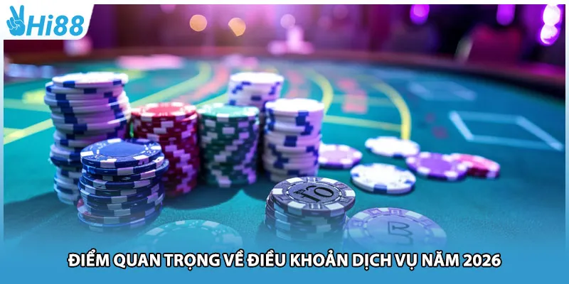 Điểm quan trọng về điều khoản dịch vụ năm 2026
