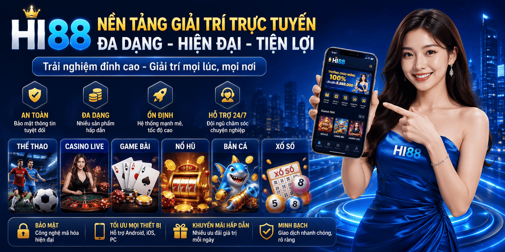 Giới Thiệu HI88 – Nền Tảng Giải Trí Trực Tuyến Hàng Đầu