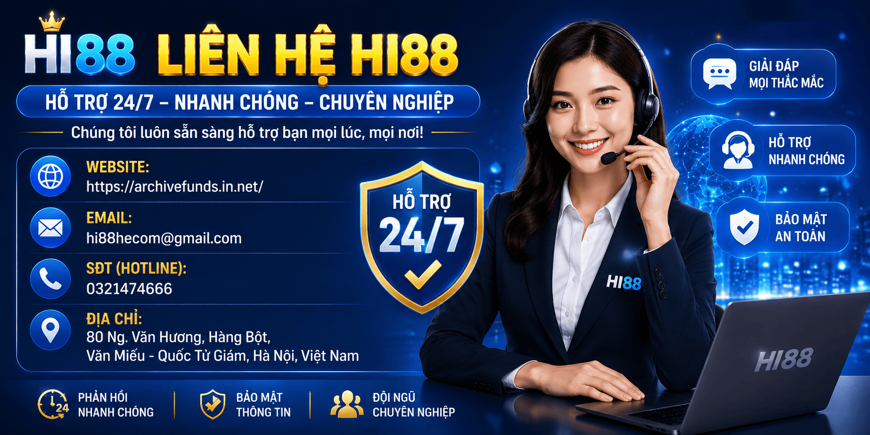 Liên Hệ HI88 – Thông Tin Hỗ Trợ Khách Hàng Chính Thức 24/7